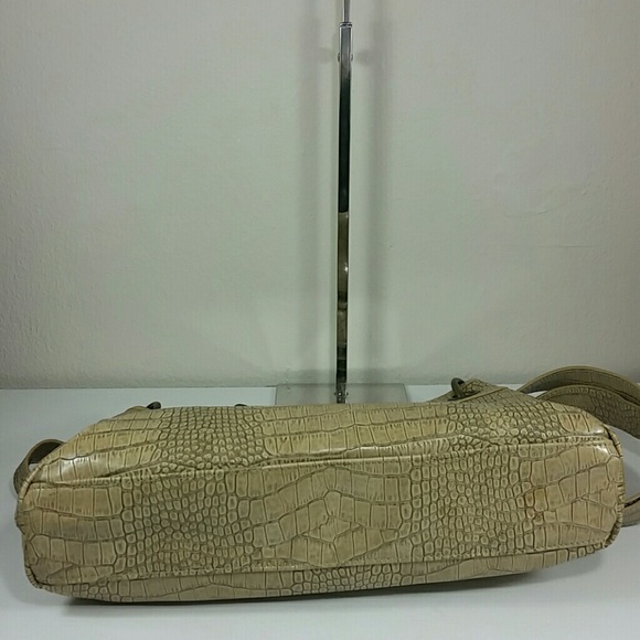 Bag Croc embossed beigel tan crossbody Vera Wang - Picture 5 of 6
